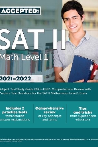 Cover of SAT II Math Level 1 Subject Test Study Guide 2021-2022
