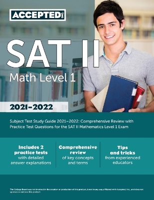 Book cover for SAT II Math Level 1 Subject Test Study Guide 2021-2022