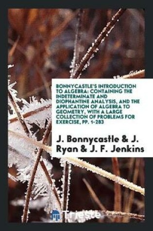 Cover of Bonnycastle's Introduction to Algebra