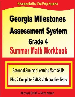 Book cover for Georgia Milestones Assessment System Grade 4 Summer Math Workbook
