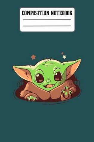 Cover of Baby Yoda Composition Notebook