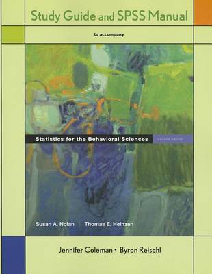 Book cover for Study Guide and SPSS Manual for Statistics for the Behavioral Sciences