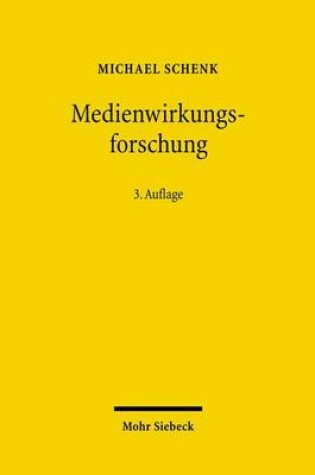 Cover of Medienwirkungsforschung