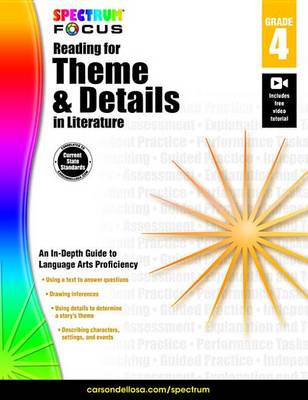 Book cover for Spectrum Reading for Theme and Details in Literature