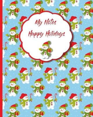 Book cover for My Notes Happy Holidays.