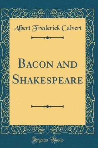 Cover of Bacon and Shakespeare (Classic Reprint)