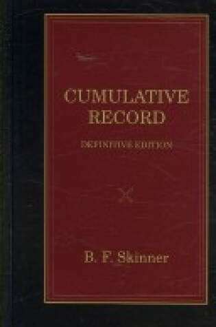 Cover of Cumulative Record