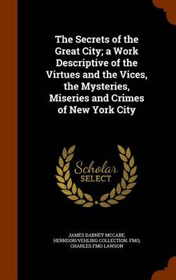 Book cover for The Secrets of the Great City; A Work Descriptive of the Virtues and the Vices, the Mysteries, Miseries and Crimes of New York City