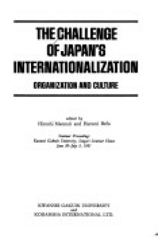 Cover of Challenge of Japan's Internationalization