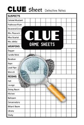 Book cover for Clue Game Sheets