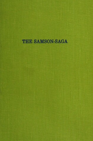 Cover of The Samson-Saga and Its Place in Comparative Religion