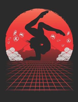 Book cover for Gymnastics Retro Vaporwave Art