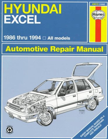 Book cover for Hyundai Excel Automotive Repair Manual