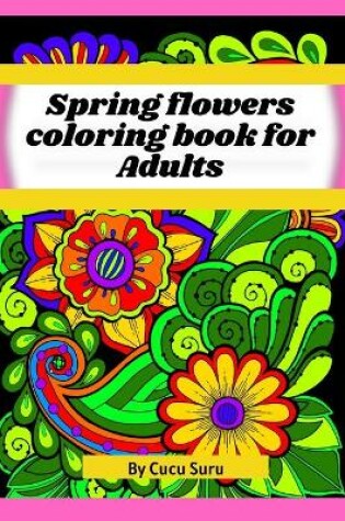 Cover of Spring flowers coloring book