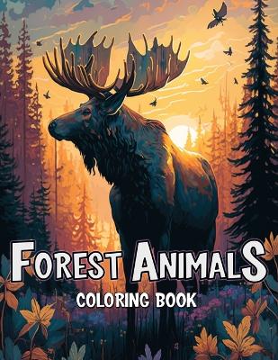 Book cover for Forest Animals Coloring Book