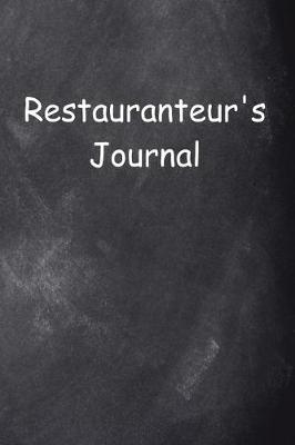Book cover for Restauranteur's Journal Chalkboard Design