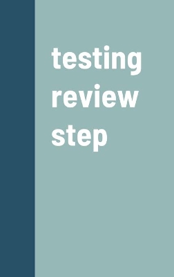 Book cover for testing review step