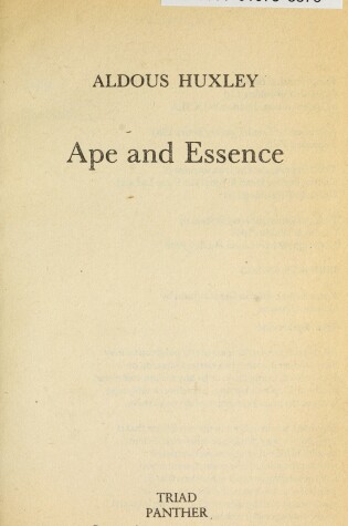 Cover of Ape and Essence
