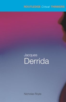 Book cover for Jacques Derrida