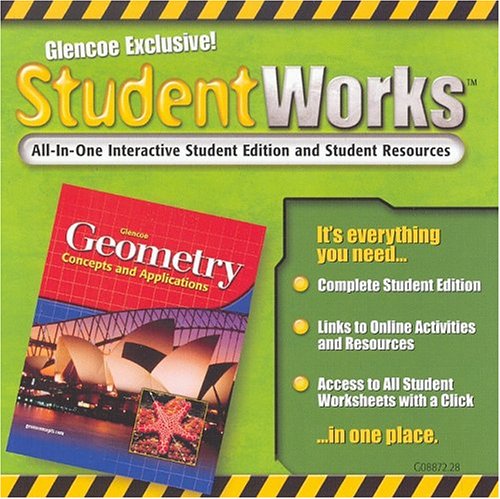 Book cover for Geometry: Concepts and Applications, Studentworks CD-ROM