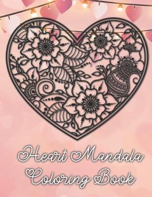 Book cover for Heart Mandala Coloring Book