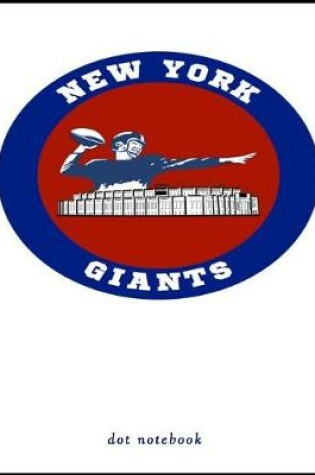 Cover of New York Giants dot notebook