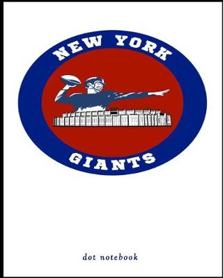 Book cover for New York Giants dot notebook