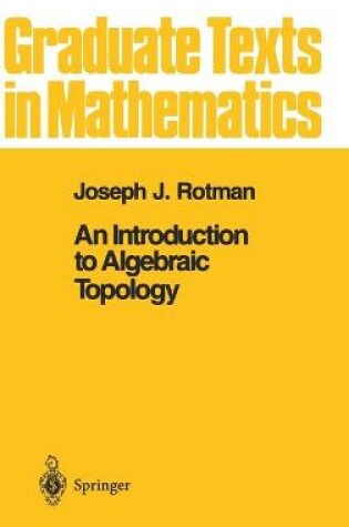 Cover of An Introduction to Algebraic Topology