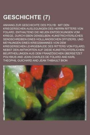 Cover of Geschichte; Anhang Zur Geschichte Des Polyb