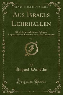 Book cover for Aus Israels Lehrhallen, Vol. 1