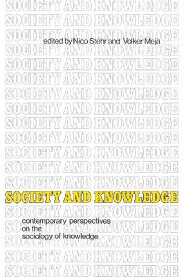 Book cover for Society and Knowledge