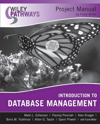 Book cover for Wiley Pathways Introduction to Database Management, Project Manual