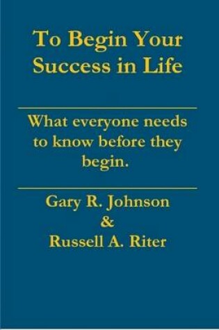 Cover of To Begin Your Success in Life
