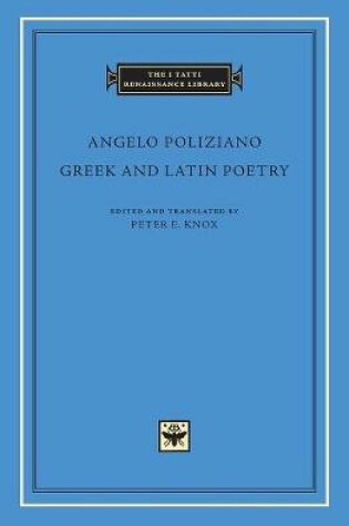 Cover of Greek and Latin Poetry