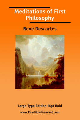 Book cover for Meditations of First Philosophy