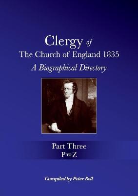 Book cover for Clergy of the Church of England 1835 - Part Three