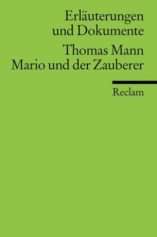 Cover of Mario and Der Zauberer