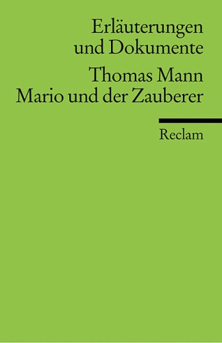 Book cover for Mario and Der Zauberer