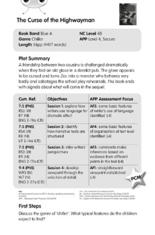 Cover of BC Blue (KS2) A/4B The Curse of the Highwayman Guided Reading Card