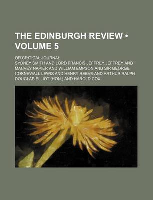 Book cover for The Edinburgh Review (Volume 5); Or Critical Journal