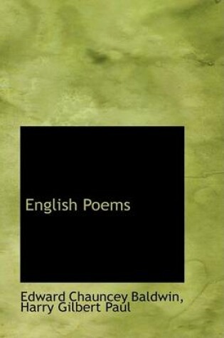 Cover of English Poems