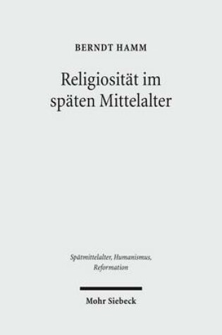 Cover of Religiositat im spaten Mittelalter
