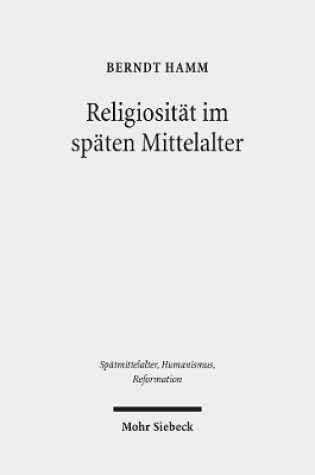 Cover of Religiositat im spaten Mittelalter