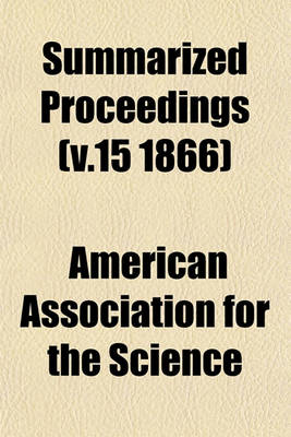 Book cover for Summarized Proceedings (V.15 1866)