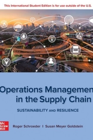Cover of Operations Management In The Supply Chain: Sustainability and Resilience: 2024 Release ISE