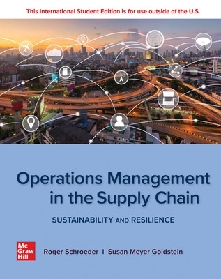 Book cover for Operations Management In The Supply Chain: Sustainability and Resilience: 2024 Release ISE