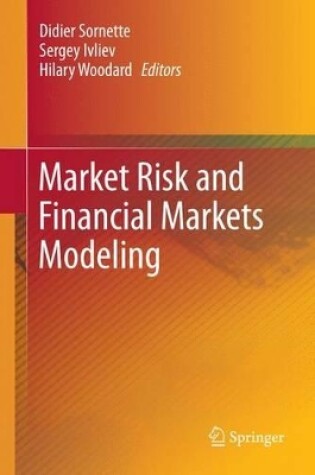 Cover of Market Risk and Financial Markets Modeling