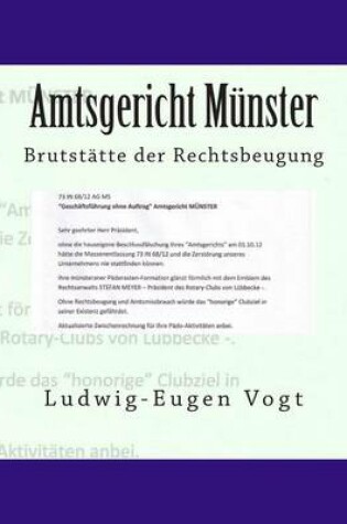 Cover of Amtsgericht Munster - Brutstatte Der Rechtsbeugung