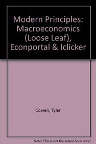 Book cover for Modern Principles: Macroeconomics (Loose Leaf), Econportal & Iclicker
