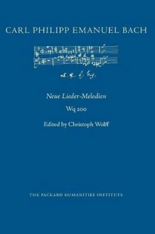 Cover of Neue Lieder-Melodien, Wq 200